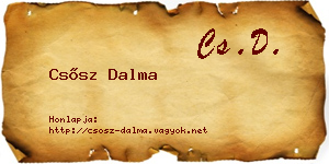 Csősz Dalma névjegykártya